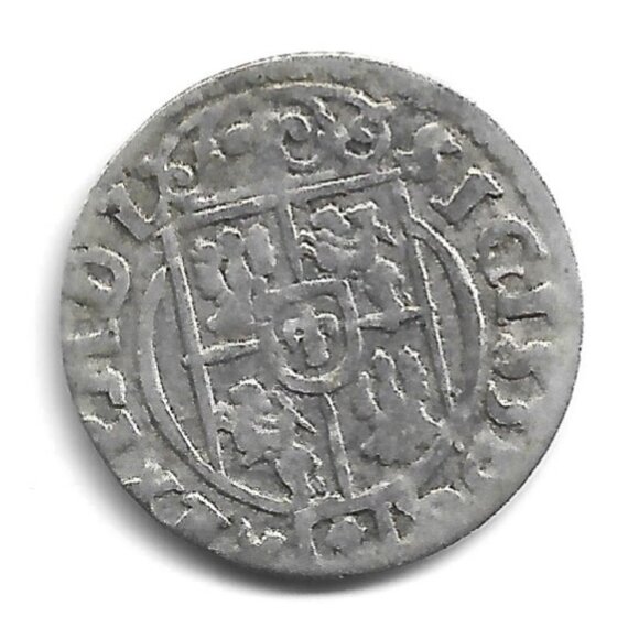 c1600s Poland Sigismund III Silver 3 Polker Coin (b862-25) - Picture 2 of 2